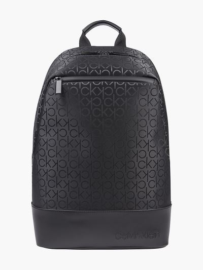 Calvin Klein Táskák & Kiegészítők HU888507 | Calvin Klein Round Logo Férfi Hátizsák Fekete